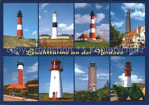 Leuchtturm Lighthouse Nordsee Hoernum Kampen Borkum Wangerooge Kat. Gebaeude