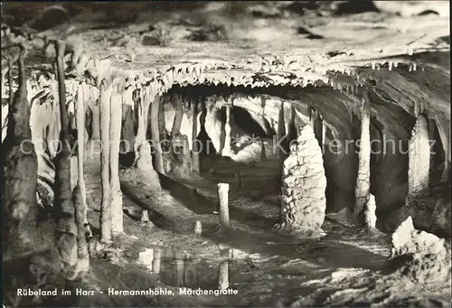 Hoehlen Caves Grottes Ruebeland Harz Hermannshoehle Maerchengrotte Kat. Berge