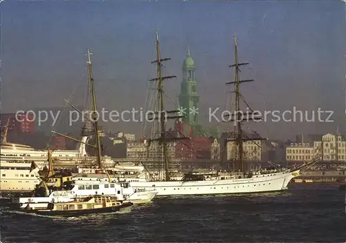 Segelschiffe Gorch Fock Hamburg Hafen  Kat. Schiffe