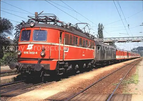 Eisenbahn Elektro Schnellzuglokomotive 1018 002 4 Bundesbahn oesterreich Kat. Eisenbahn