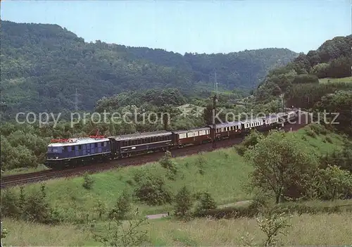 Eisenbahn Elektro Schnellzug Lokomotive E18 047 Deutsche Bundesbahn Nostalgie Istanbul Orient Express  Kat. Eisenbahn