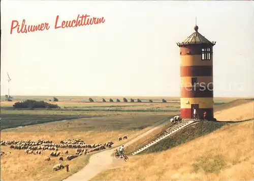 Leuchtturm Lighthouse Pilsum Kat. Gebaeude