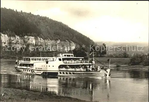 Motorschiffe Ernst Thaelmann Saechsische Schweiz  Kat. Schiffe