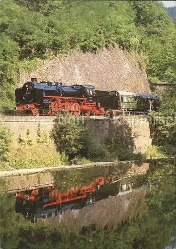 Lokomotive Dampf Personenzug Lokomotive 39230 Deutsche Bundesbahn Kyllburg Eifel  Kat. Eisenbahn