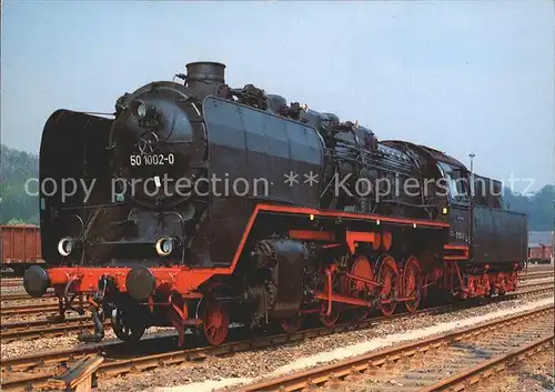Lokomotive Dampf Gueterzuglokomotive 50 1002 0 Deutsche Reichsbahn Nossen Kat. Eisenbahn