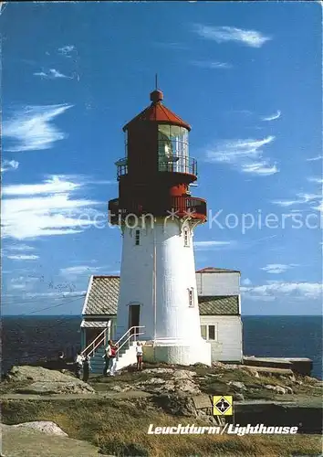 Leuchtturm Lighthouse Lindesnes Norwegen Suedspitze  Kat. Gebaeude