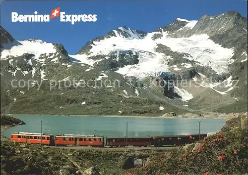 Eisenbahn Bernina Express Rhaetische Bahn Bernina Pass Lago Bianco Kat. Eisenbahn
