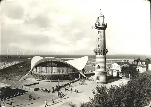 Leuchtturm Lighthouse Rostock Warnemuende Gaststaette Teepott Kat. Gebaeude