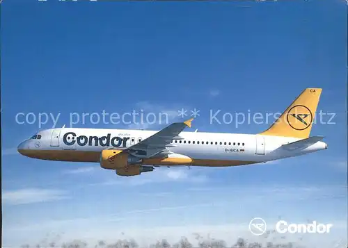 Flugzeuge Zivil Condor Airbus 320 Kat. Airplanes Avions