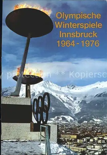 Olympia Winterspiele Innsbruck 1964 1976 Kat. Sport