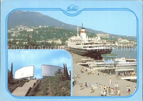 Faehre Jalta Hafen Ehrenmal  Kat. Schiffe