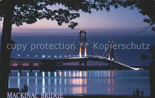 Bruecken Bridges Ponts Mackinac Bridge Michigan