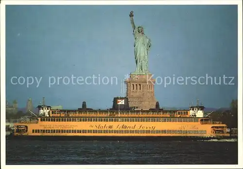 Faehre Staten Island Ferry Statue of Liberty New York Kat. Schiffe
