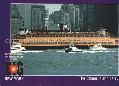 Faehre Staten Island Ferry New York Kat. Schiffe