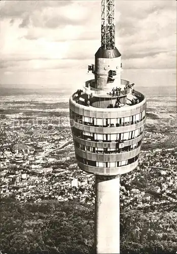 Fernsehturm Funkturm Stuttgart Fliegeraufnahme Kat. Gebaeude