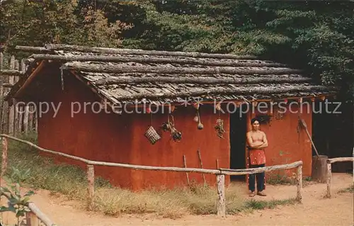 Indianer Native American Oconaluftee Indian Village Cherokee North Carolina Kat. Regionales