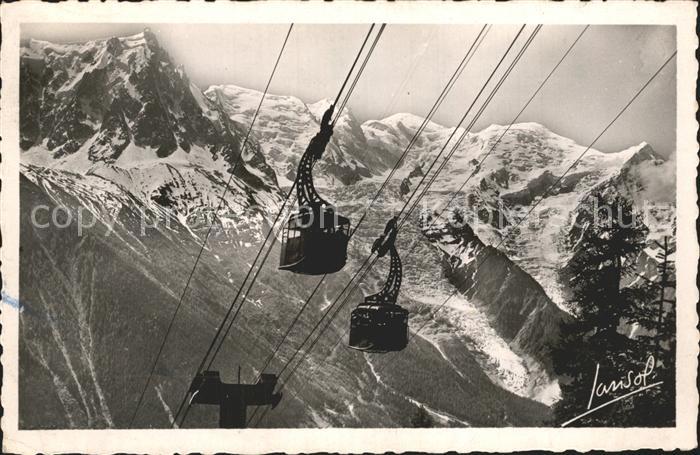 ACXP9-73-0830 - CHAMONIX - sommet du brévent et le téléférique