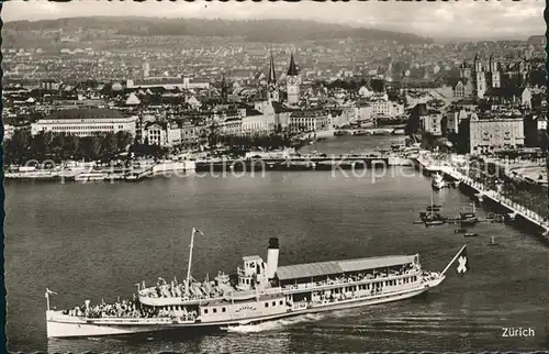 Dampfer Seitenrad Stadt Zuerich  Kat. Schiffe