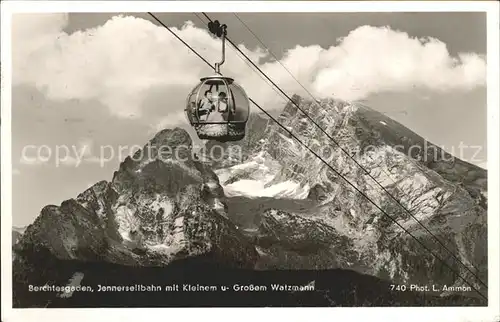 Seilbahn Jenner Berchtesgaden Foto L. Ammon Nr. 740  Kat. Bahnen