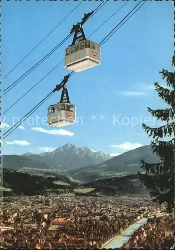 Seilbahn Nordkettenbahn Innsbruck Wagenkreuzung  Kat. Bahnen