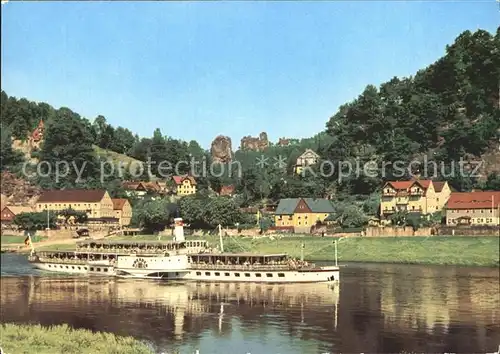 Dampfer Seitenrad Dresden Rathen Talwaechter Lamm Lokomotive  Kat. Schiffe