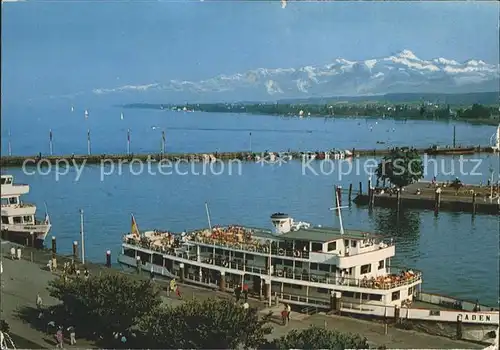 Motorschiffe Baden Konstanz Bodensee Hafenanlagen  Kat. Schiffe