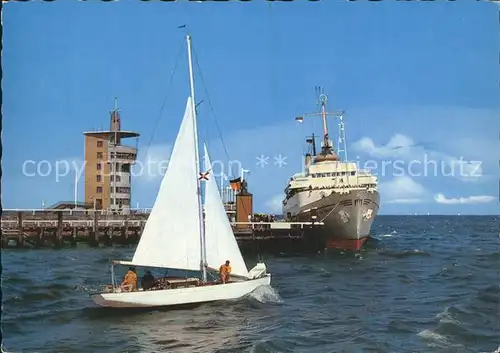 Segelboote An der Alten Liebe Cuxhaven  Kat. Schiffe