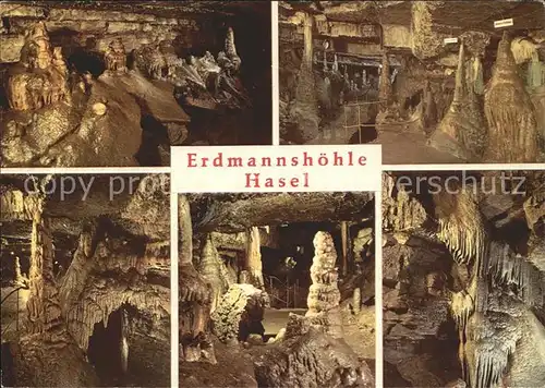 Hoehlen Caves Grottes Erdmannshoehle Hasel Fuerstengruft Orgelpfeifen Kat. Berge