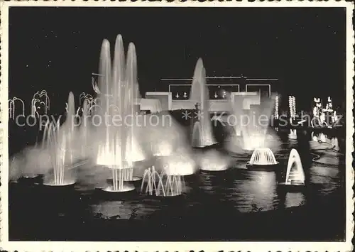 Exposition Internationale Liege 1939 Fontaines lumineuses