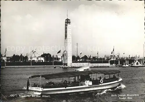 Exposition Internationale Liege 1939 Motorboot Memorial Roi Albert 