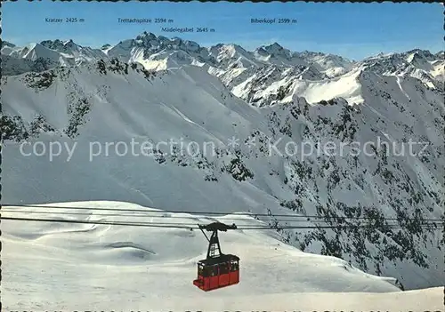 Seilbahn Nebelhorn Oberstdorf Allgaeu Kat. Bahnen