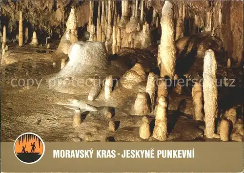 Hoehlen Caves Grottes Moravsky Kras Jeskyne Punkevni Kat. Berge