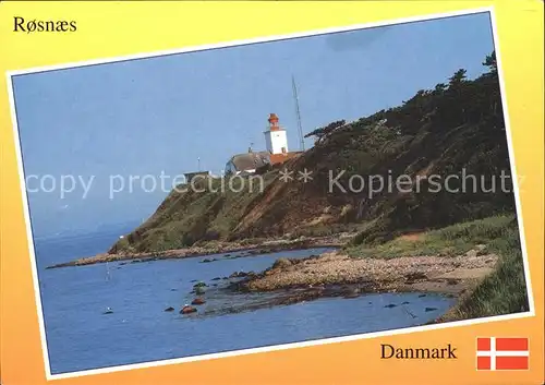 Leuchtturm Lighthouse Rosnaes Danmark  Kat. Gebaeude