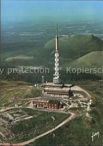Observatorium Sternwarte Urania Puy de Dome Centre d emission de l O.R.T.F. Fliegeraufnahme Kat. Gebaeude