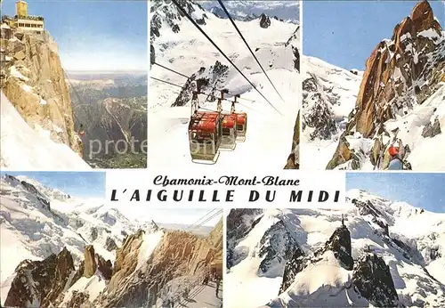Seilbahn Chamonix Mont Blanc Aiguille du Midi Kat. Bahnen