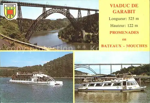 Viadukte Viaduc Garabit Motorschiffe  Kat. Bruecken