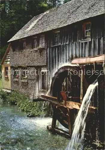 Wassermuehle Schwarzwald  Kat. Gebaeude und Architektur