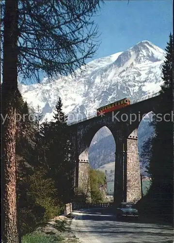 Viadukte Viaduc Ste Marie Maffif du Mont Blanc Eisenbahn Kat. Bruecken