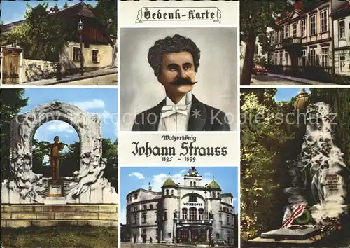 Strauss Johann Landhaus Salmannsdorf Strauss Villa Hietzing Volksoper Wien Kat. Komponist