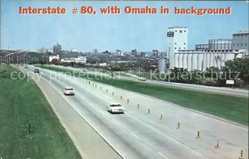 Autobahn Interstate #80 Omaha Nebraska  Kat. Autos