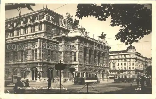 Strassenbahn Wien Staatsoper Kaerntnerring Kat. Strassenbahn