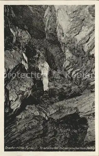 Hoehlen Caves Grottes Drachenhoehle Syrau Kristallkeller Zwerg Kat. Berge