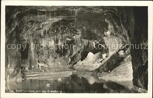 Hoehlen Caves Grottes Feengrotten Saalfeld Maerchendom Gralsburg Kat. Berge