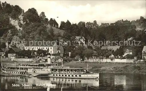 Dampfer Seitenrad Dresden Rathen Saechsische Schweiz  Kat. Schiffe