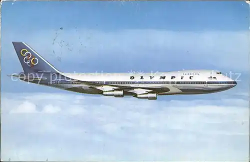 Flugzeuge Zivil Olympic Airways Boeing 747 200 B Jumbo Jet Kat. Airplanes Avions