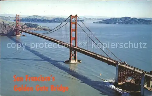 Bruecken Bridges Ponts Golden Gate Bridge San Francisco Aerial View