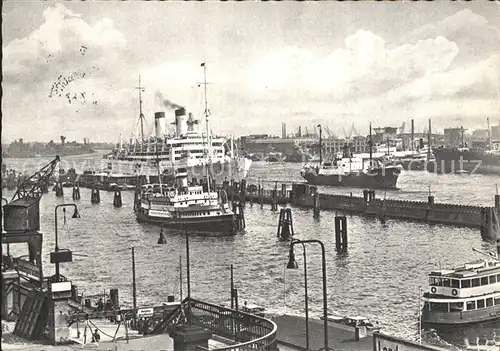 Dampfer Oceanliner Italia Hamburg Hafen  Kat. Schiffe