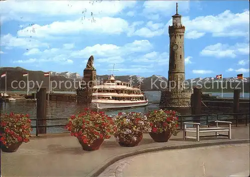 Leuchtturm Lighthouse Lindau Bodensee Hafeneinfahrt  Kat. Gebaeude