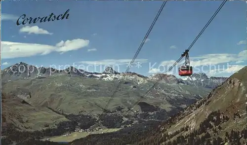 Seilbahn Corvatsch Corviglia Piz Nair Gebiet  Kat. Bahnen