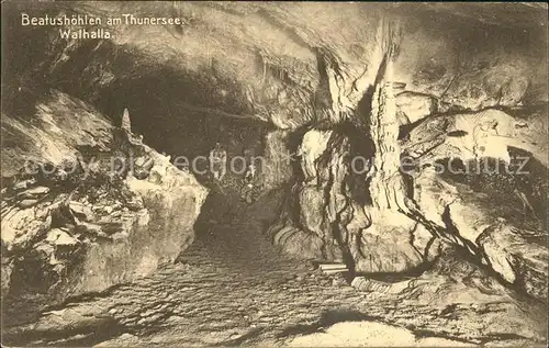 Hoehlen Caves Grottes Beatushoehlen Thunersee Walhalla Kat. Berge